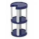 3 Step Filter Stand Round-Dark Blue